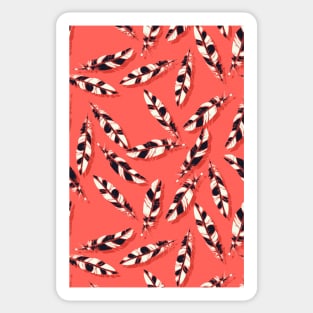 Beautiful Feathers Pattern Artwork Sticker